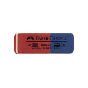 Gumica Faber Castell za mastilo velika crveno-plava kancelarijski materijal