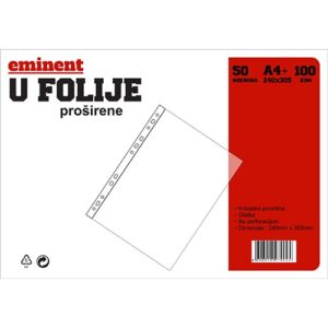 U folije za dokumenta 50mic Kristal A4++ 1/100