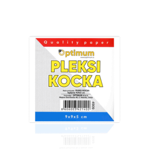 Blok kocka za beleške 9x9x5cm lajmovana