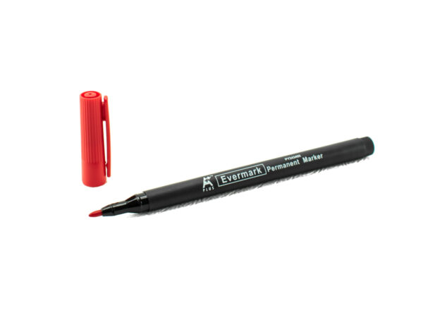 Markeri permanent Evermark 1mm crveni