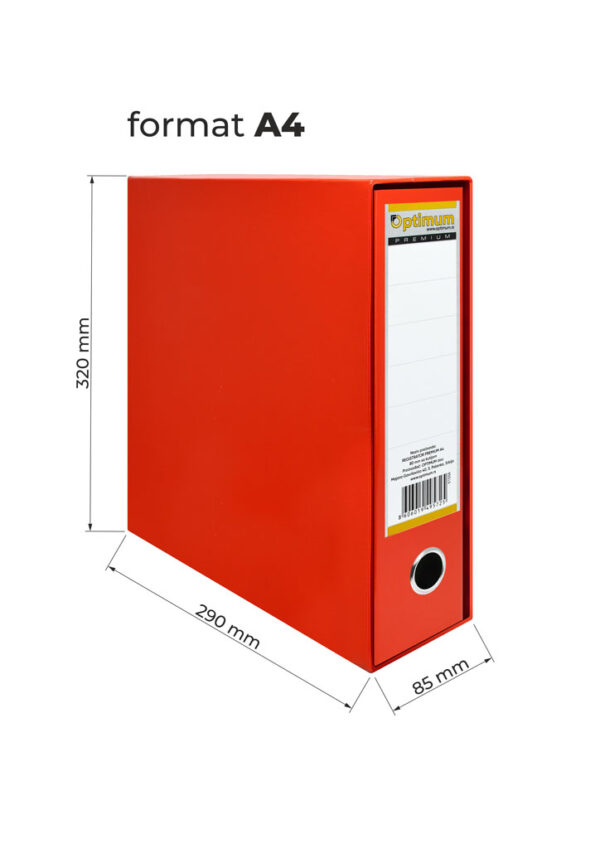 Registrator OPTIMUM PREMIUM plastificirani crveni
