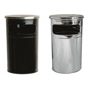 Kanta + pepeljara 57 litara crna/inox