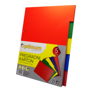 Pregradni karton A4 color mix 1/50
