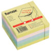 Kocka samolepljivi listići FORNAX 450 listova 75x75 Pastel