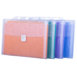 Fascikla A4 sa 12 pregrada i ručkom pastel